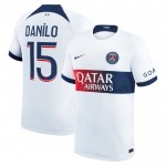 Günstige Fußballtrikots Paris Saint-Germain Danilo 15 Auswärtstrikot 2023-24 Kurzarm